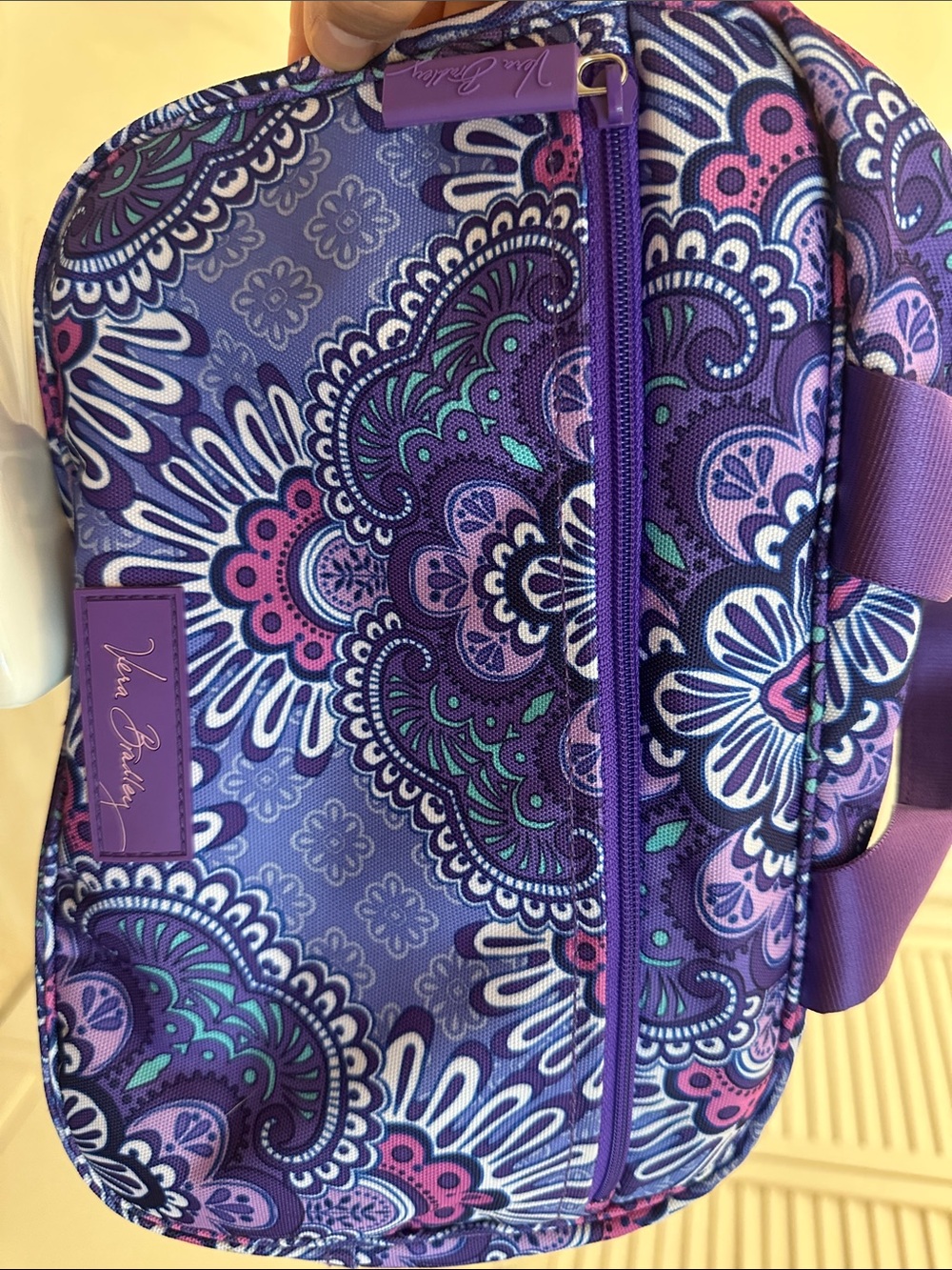 Vera Bradley Purple Patterned Women’s Cosmetic toiletry Bag NEW